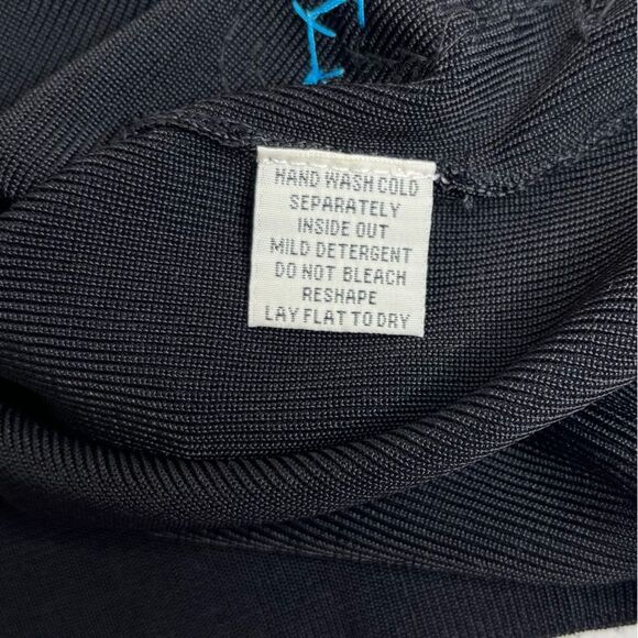 Lucia Burns Sequined Beaded Black Floral Sleeveless Sweater Top Women Size Small - Picture 7 of 15